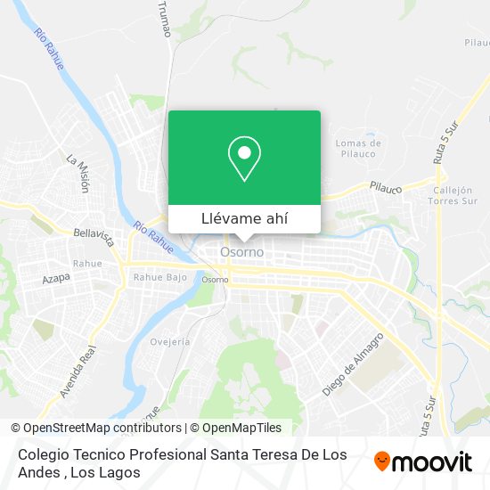 Mapa de Colegio Tecnico Profesional Santa Teresa De Los Andes