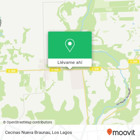 Mapa de Cecinas Nueva Braunau