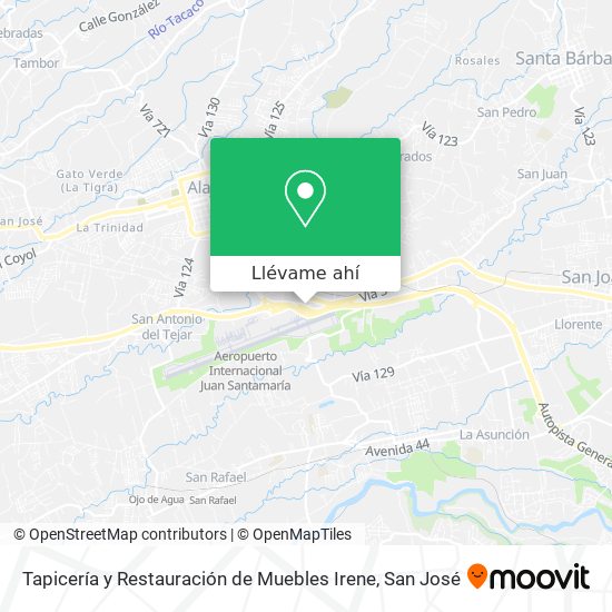 Mapa de Tapicería y Restauración de Muebles Irene