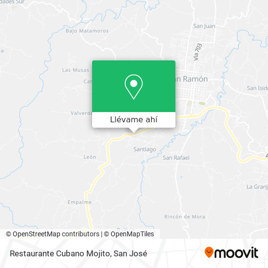 Mapa de Restaurante Cubano Mojito