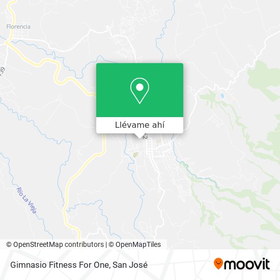 Mapa de Gimnasio Fitness For One