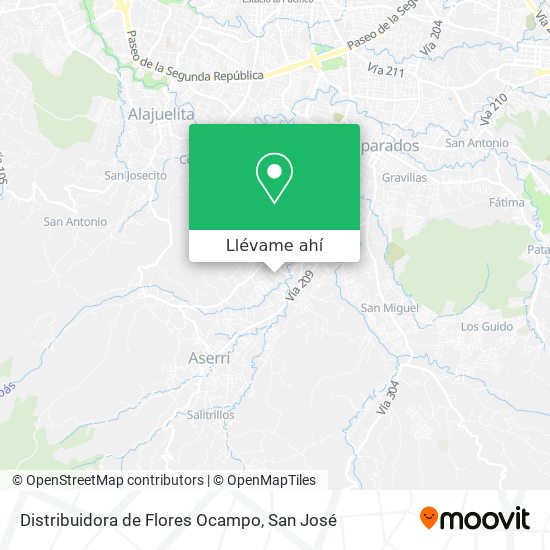 Mapa de Distribuidora de Flores Ocampo