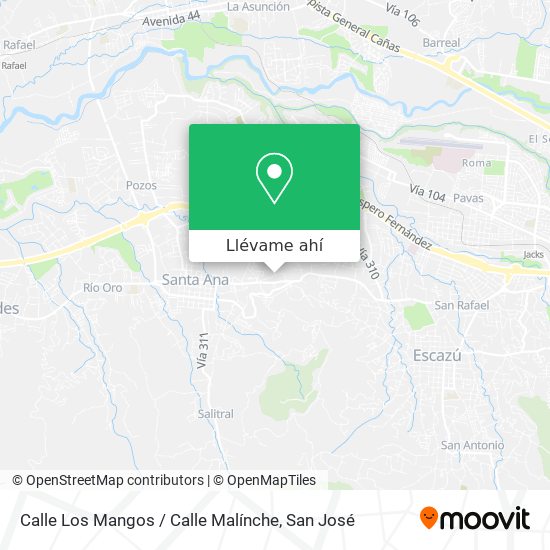 Mapa de Calle Los Mangos / Calle Malínche