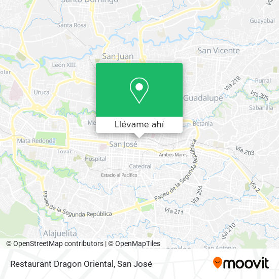 Mapa de Restaurant Dragon Oriental