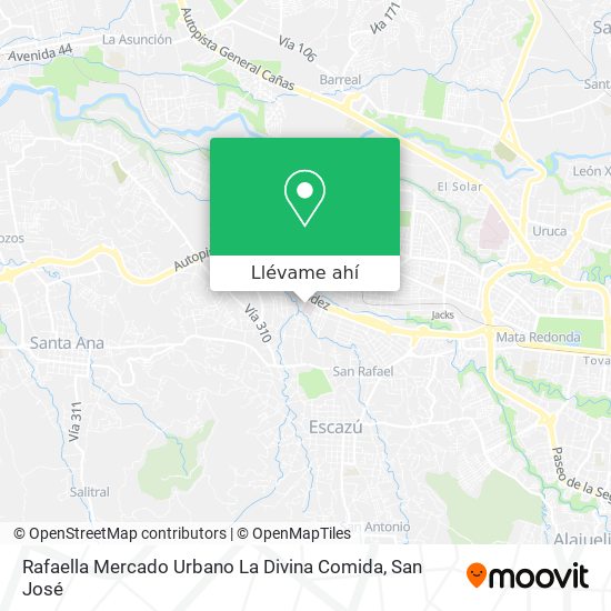 Mapa de Rafaella Mercado Urbano La Divina Comida