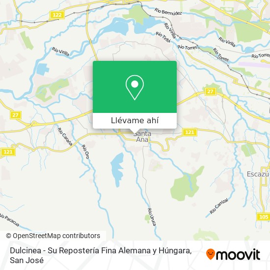 Mapa de Dulcinea - Su Repostería Fina Alemana y Húngara