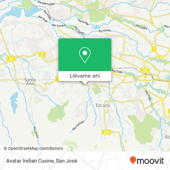 Mapa de Avatar Indian Cusine