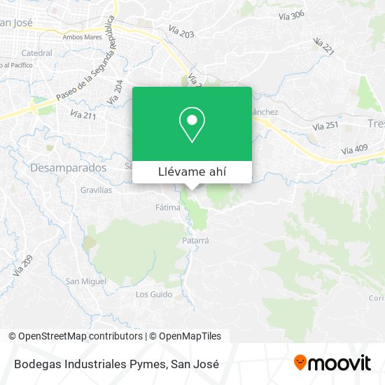 Mapa de Bodegas Industriales Pymes