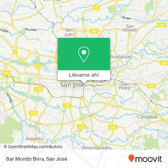 Mapa de Bar Mondo Birra