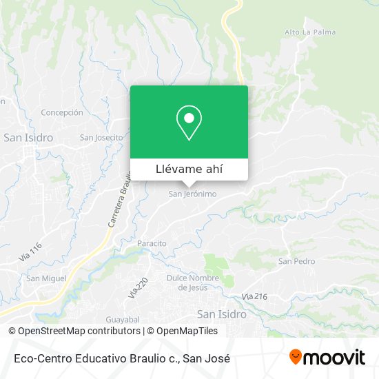 Mapa de Eco-Centro Educativo Braulio c.