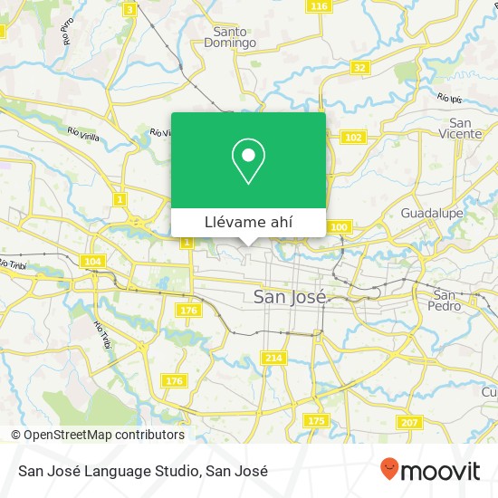 Mapa de San José Language Studio