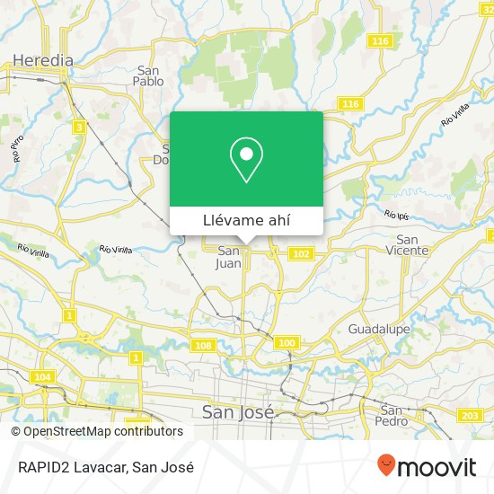 Mapa de RAPID2 Lavacar