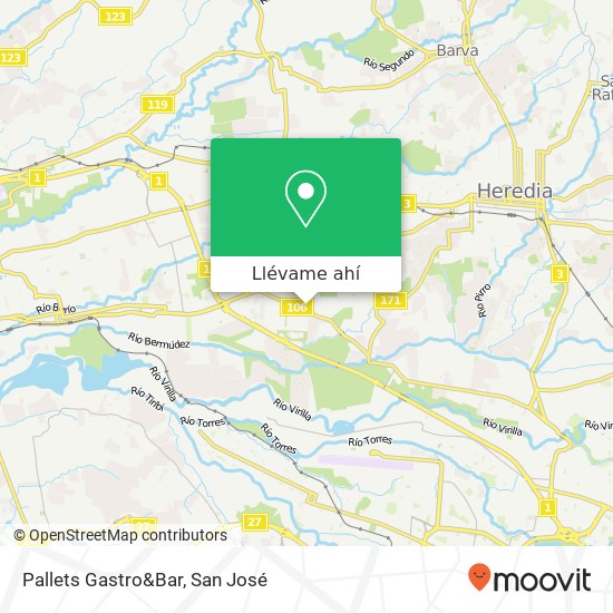 Mapa de Pallets Gastro&Bar