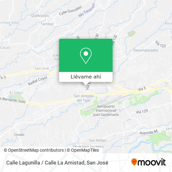 Mapa de Calle Lagunilla / Calle La Amistad