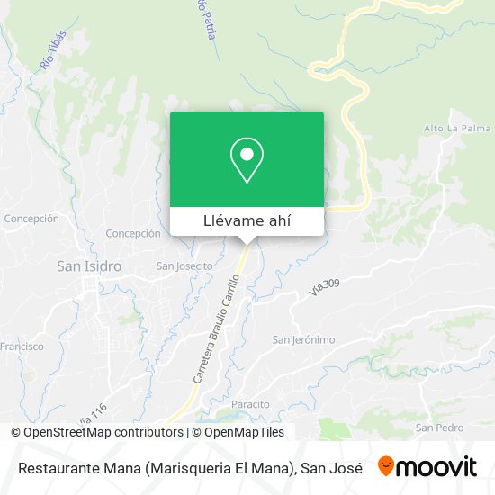 Mapa de Restaurante Mana (Marisqueria El Mana)