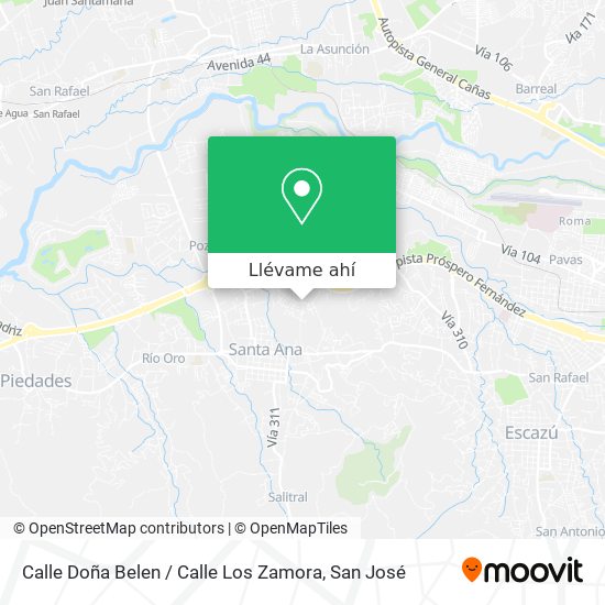 Mapa de Calle Doña Belen / Calle Los Zamora