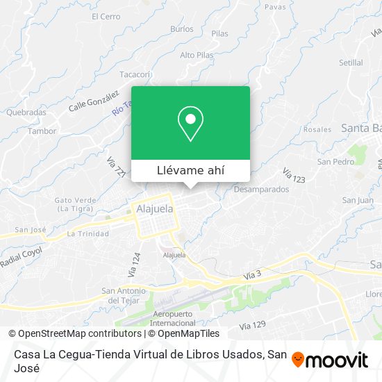 Mapa de Casa La Cegua-Tienda Virtual de Libros Usados