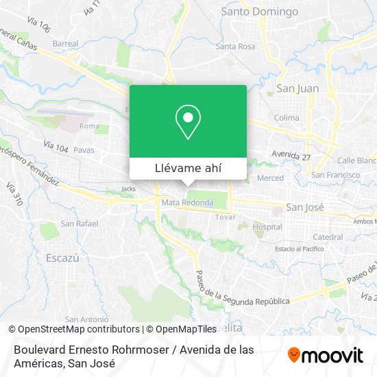 Mapa de Boulevard Ernesto Rohrmoser / Avenida de las Américas