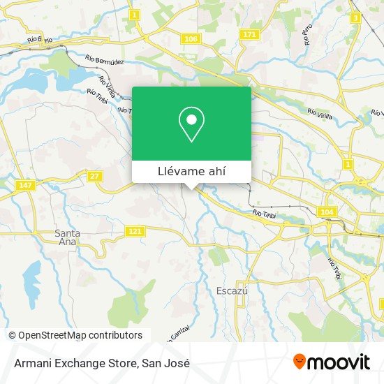 Mapa de Armani Exchange Store
