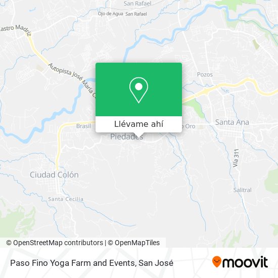Mapa de Paso Fino Yoga Farm and Events