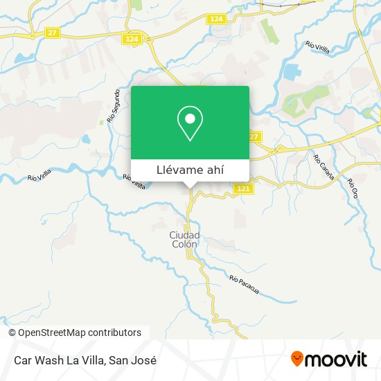 Mapa de Car Wash La Villa