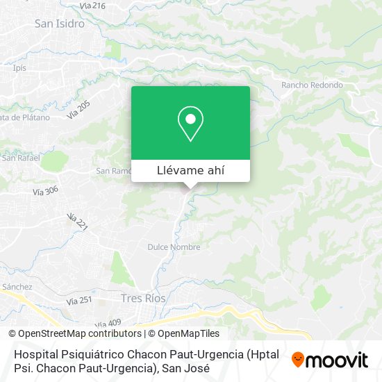 Mapa de Hospital Psiquiátrico Chacon Paut-Urgencia (Hptal Psi. Chacon Paut-Urgencia)