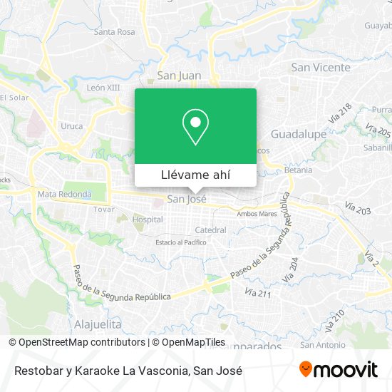 Mapa de Restobar y Karaoke La Vasconia