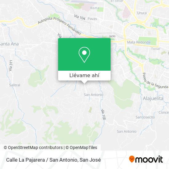 Mapa de Calle La Pajarera / San Antonio