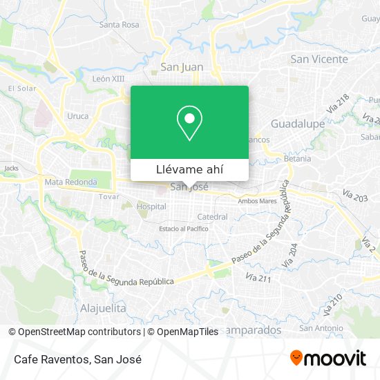 Mapa de Cafe Raventos