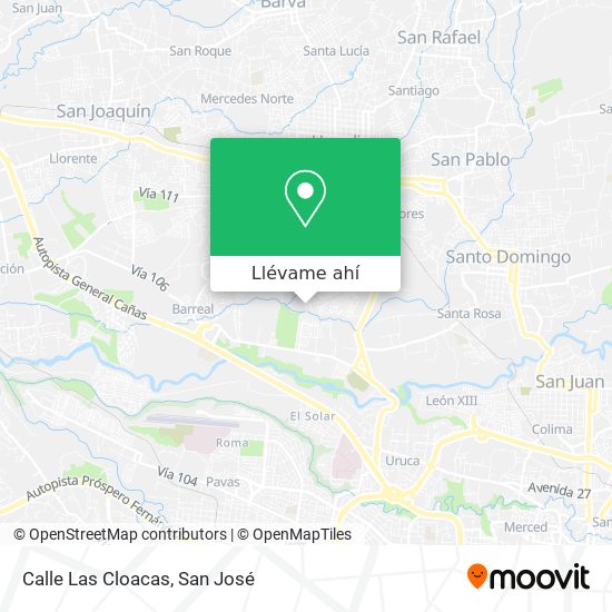 Mapa de Calle Las Cloacas