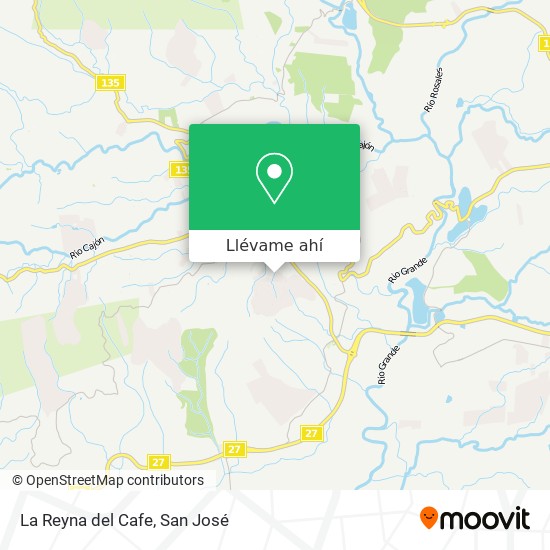 Mapa de La Reyna del Cafe