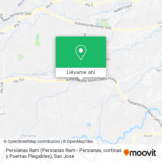 Mapa de Persianas Ram (Persianas Ram - Persianas, cortinas y Puertas Plegables)