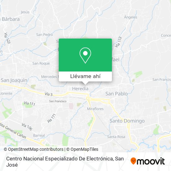 Mapa de Centro Nacional Especializado De Electrónica