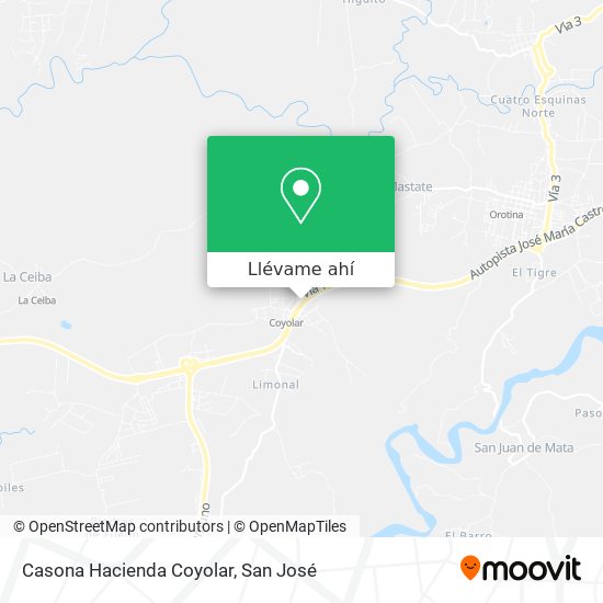Mapa de Casona Hacienda Coyolar