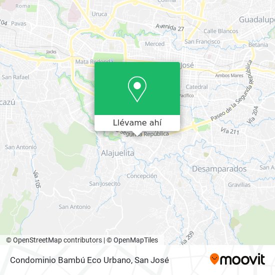Mapa de Condominio Bambú Eco Urbano