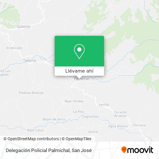 Mapa de Delegación Policial Palmichal