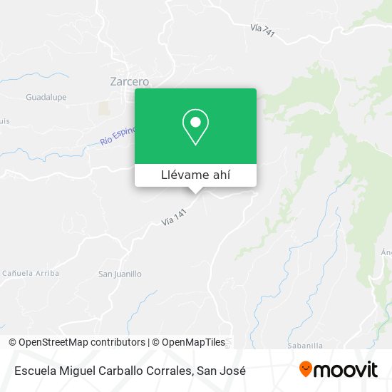 Mapa de Escuela Miguel Carballo Corrales