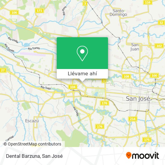 Mapa de Dental Barzuna