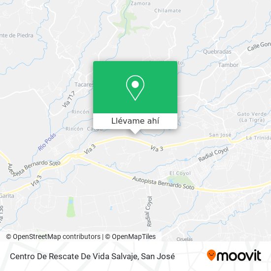 Mapa de Centro De Rescate De Vida Salvaje