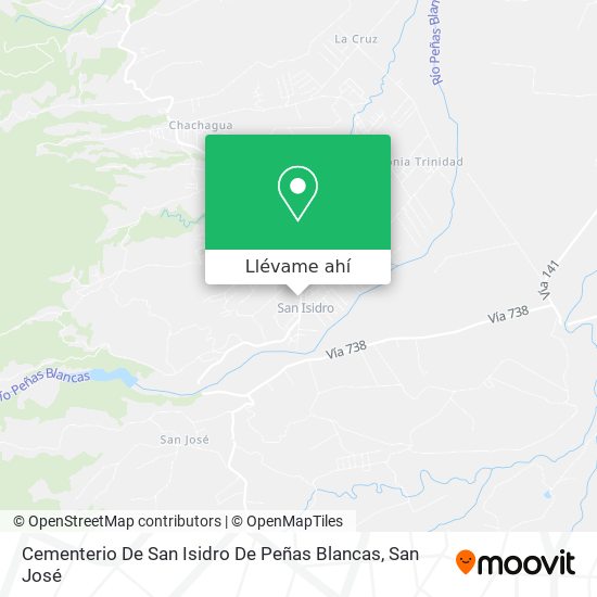 Mapa de Cementerio De San Isidro De Peñas Blancas