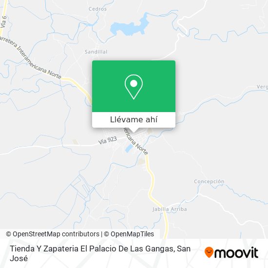 Mapa de Tienda Y Zapateria El Palacio De Las Gangas