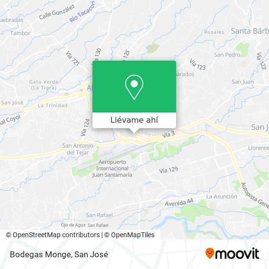 Mapa de Bodegas Monge