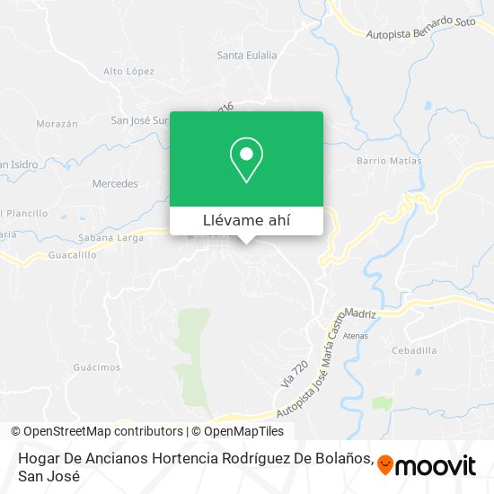 Mapa de Hogar De Ancianos Hortencia Rodríguez De Bolaños