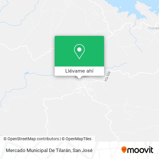 Mapa de Mercado Municipal De Tilarán
