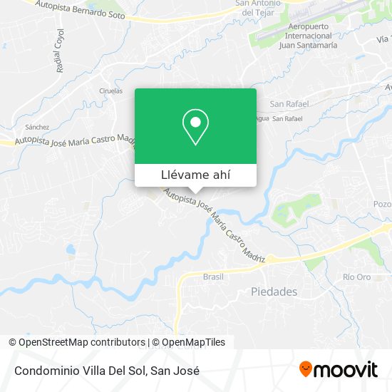 Mapa de Condominio Villa Del Sol