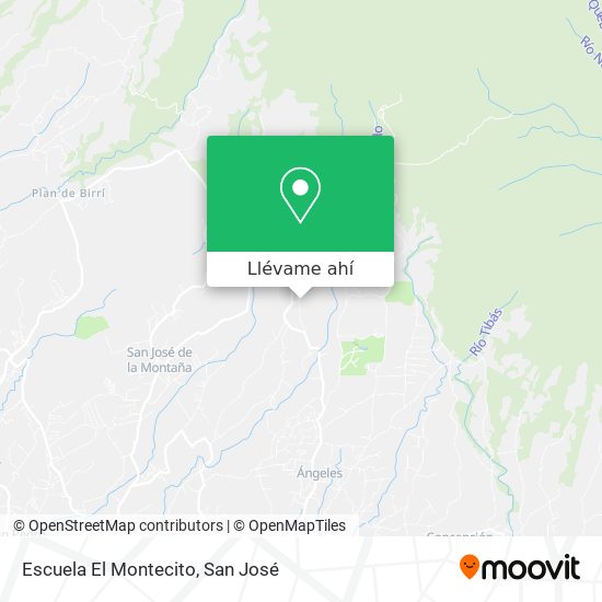 Mapa de Escuela El Montecito