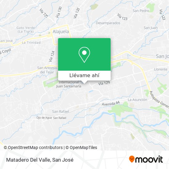 Mapa de Matadero Del Valle