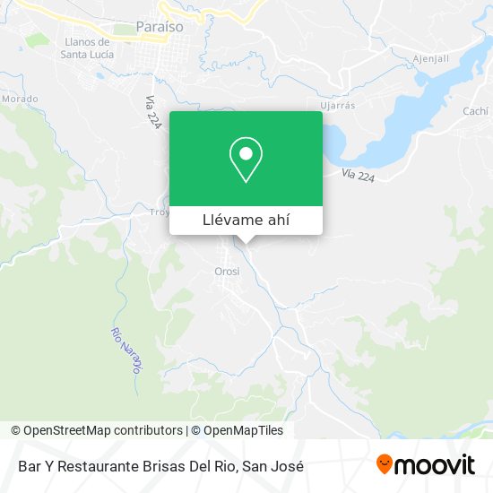 Mapa de Bar Y Restaurante Brisas Del Rio