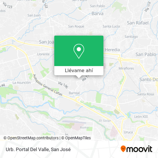 Mapa de Urb. Portal Del Valle