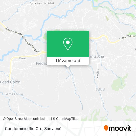 Mapa de Condominio Río Oro